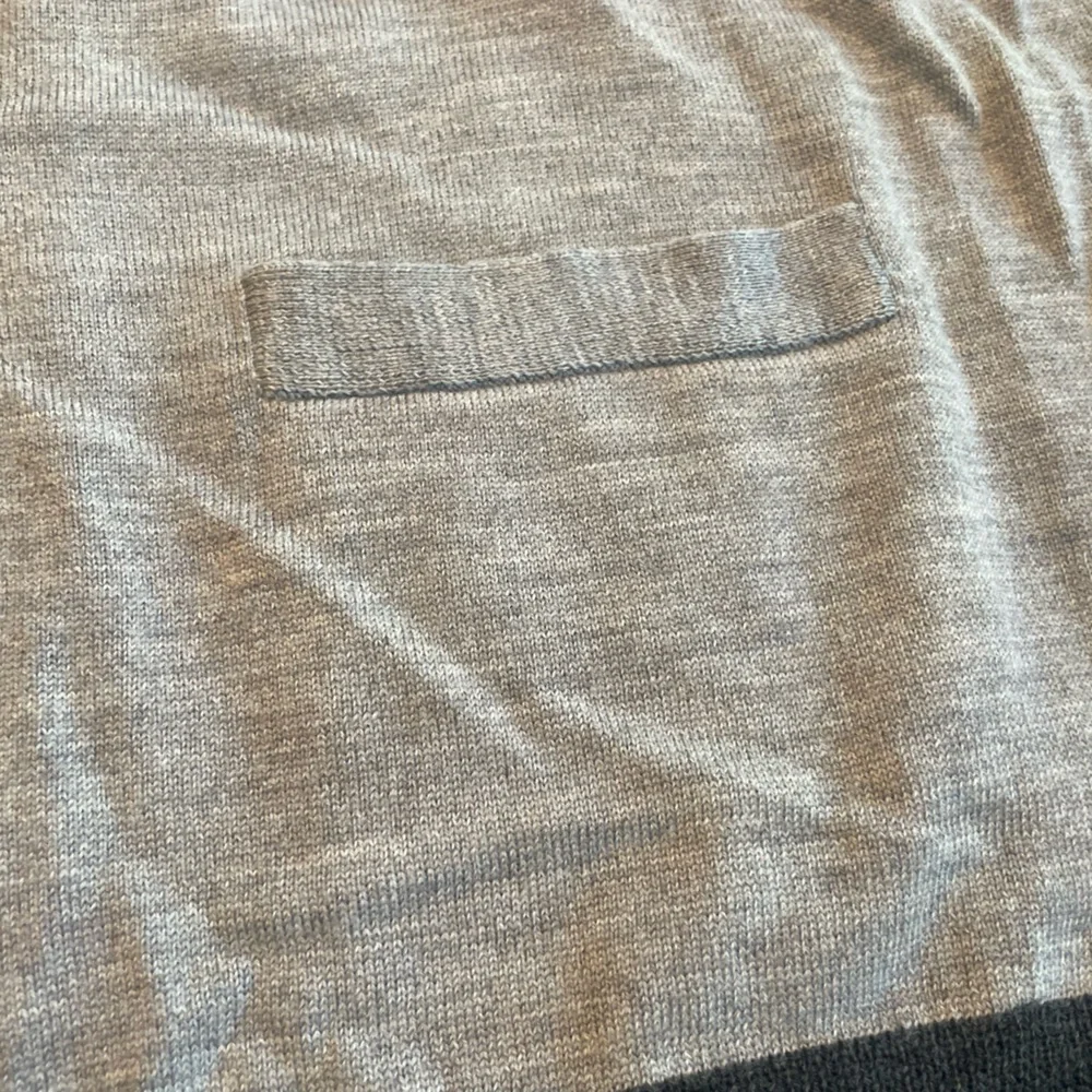 J Crew Gray Cardigan Merino Wool Classic Preppy Professor - Size L